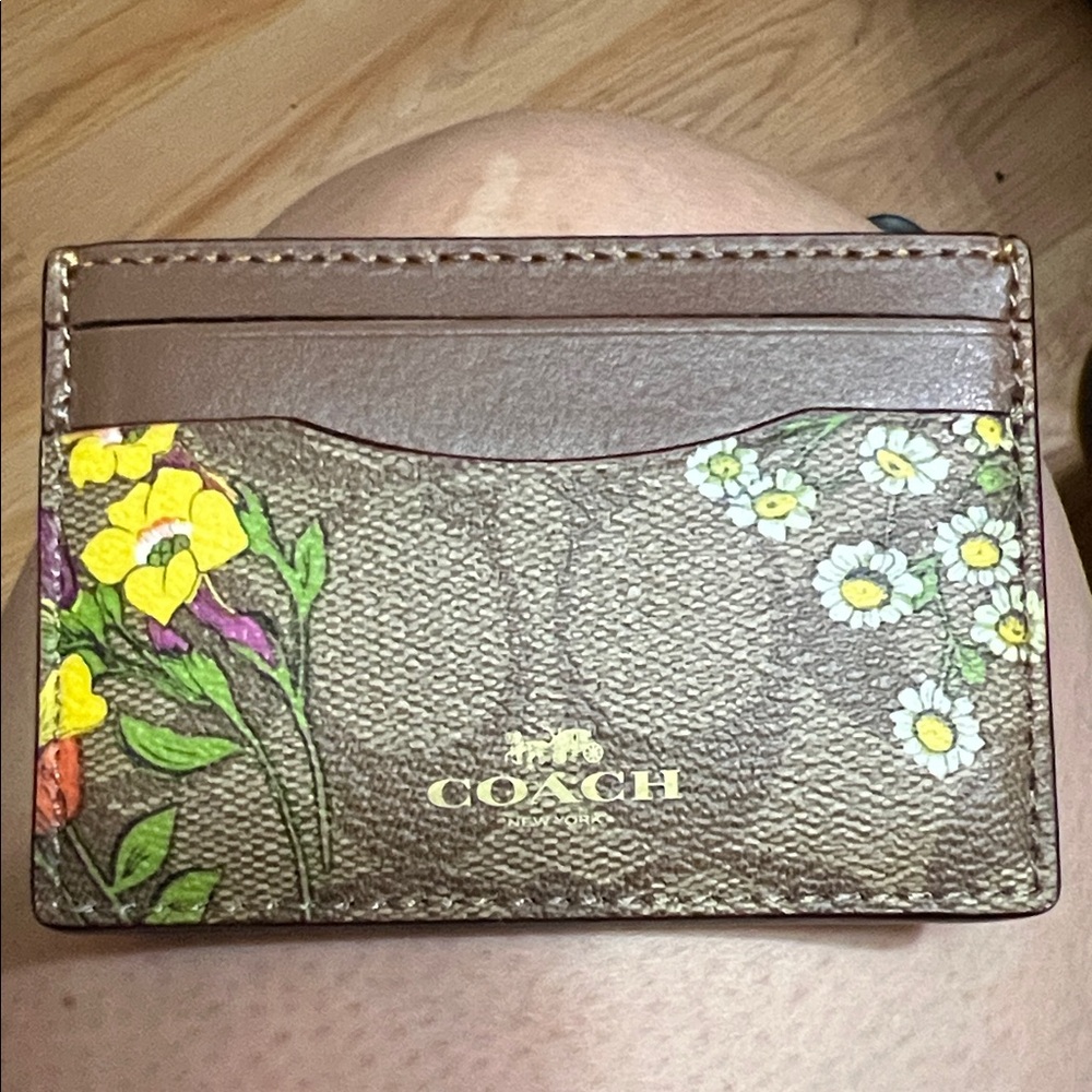 Coach Brown Floral Clutch - Picture 4 of 6